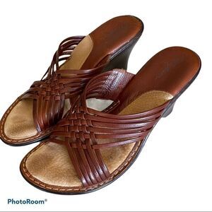 Madison Brown Woven Sandals